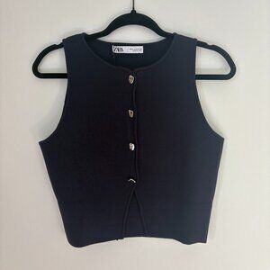 Zara Cropped Vest